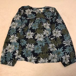 LOFT flowery blouse
